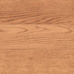 Cherry wood stain on oak flooring with warm reddish-brown tones