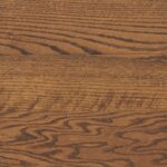 Chestnut wood stain on oak flooring with warm medium brown tones