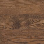 Coffee Brown wood stain on oak flooring with dark espresso-brown tones