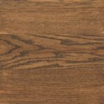 Dark Walnut wood stain on oak flooring with rich dark brown color