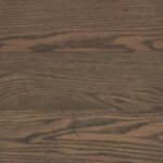 Heritage Brown wood stain on oak flooring with warm medium-dark brown tones
