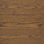 Medium Brown wood stain on oak flooring with balanced brown tone