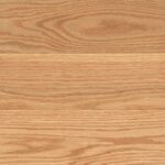 Neutral wood stain on oak flooring with very light natural finish