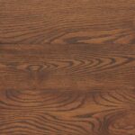 Rosewood wood stain on oak flooring with dark reddish-brown tones
