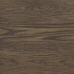 Rosewood stain on oak flooring with deep reddish-brown color