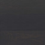 True Black stain on oak flooring with solid black finish